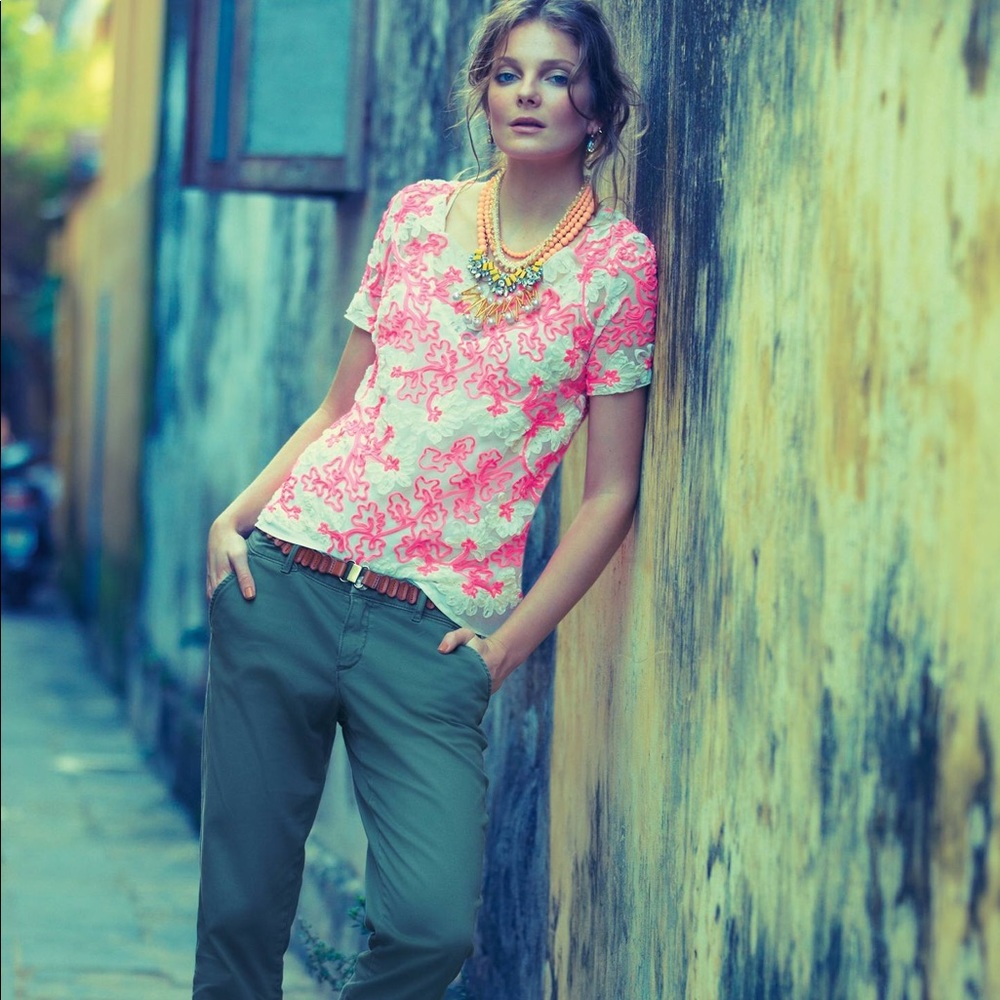 Anthropologie Floral Summer Top